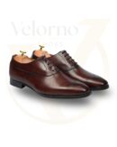 Velorno Men’s Oxblood Calf Leather Oxford Shoes – Pure Leather & Handmade