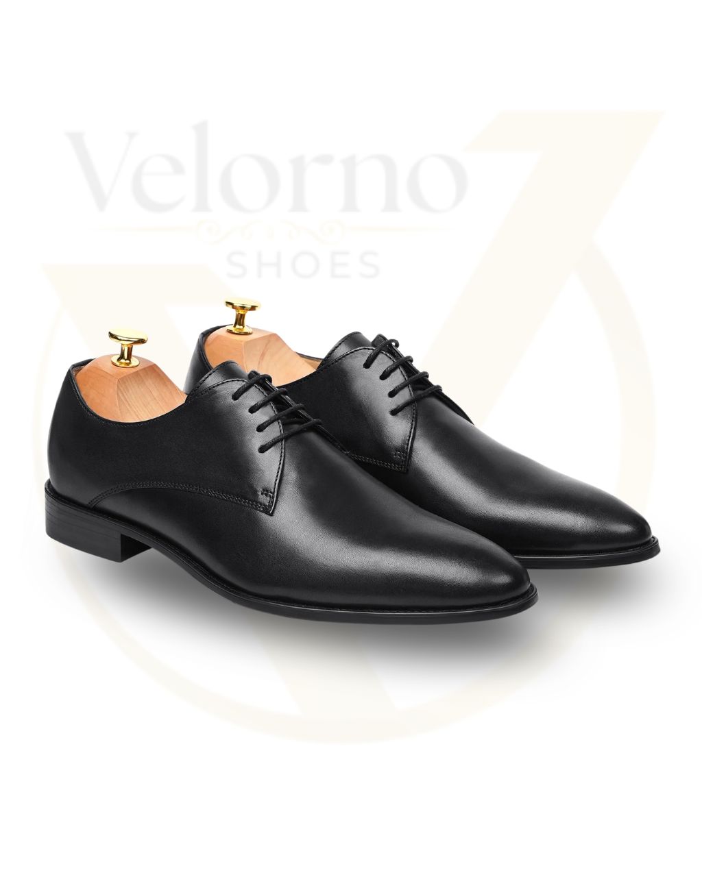 Velorno Derby Shoes - Black and Brown Calf Leather Shoes Handmade