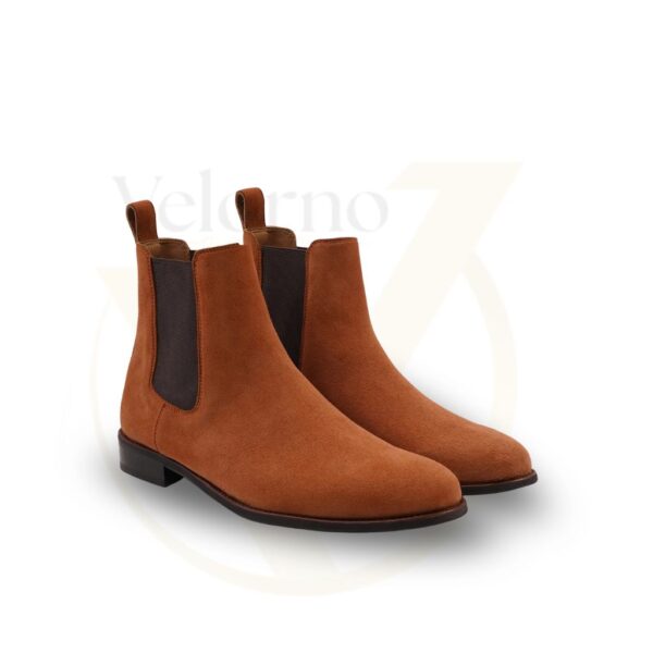 Velorno Men’s Orange Suede Chelsea Boot
