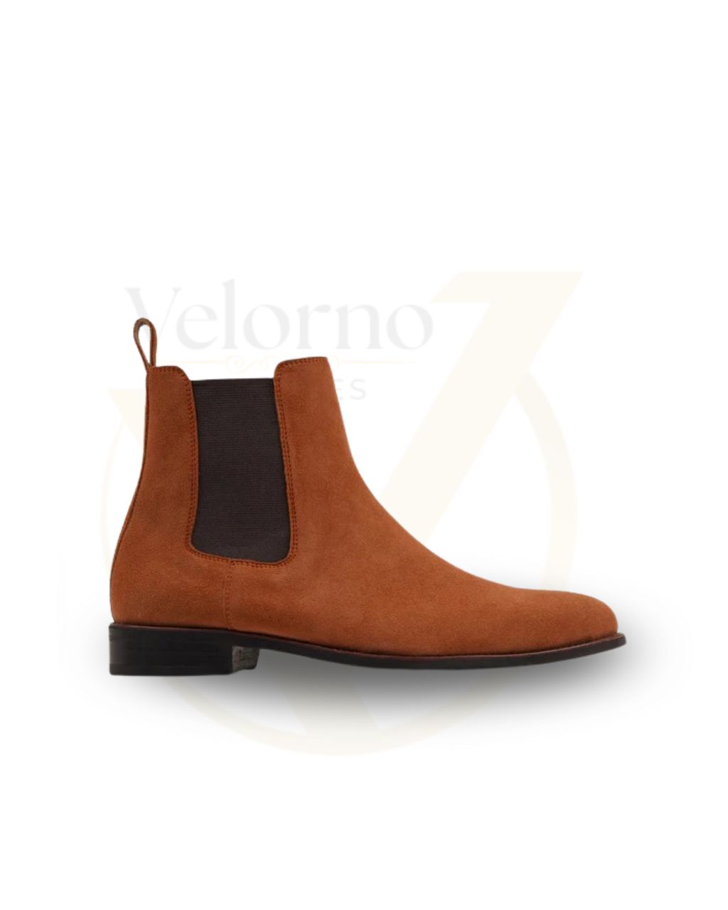 Velorno Men’s Orange Suede Chelsea Boot - Image 2