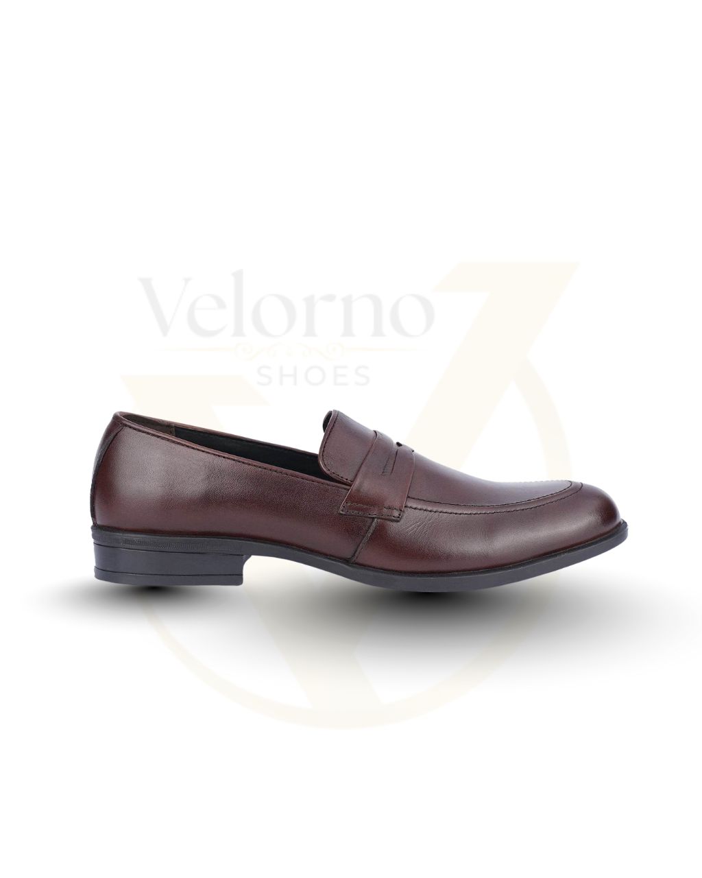 Velorno Men’s Brown Leather Penny Loafer - Image 4