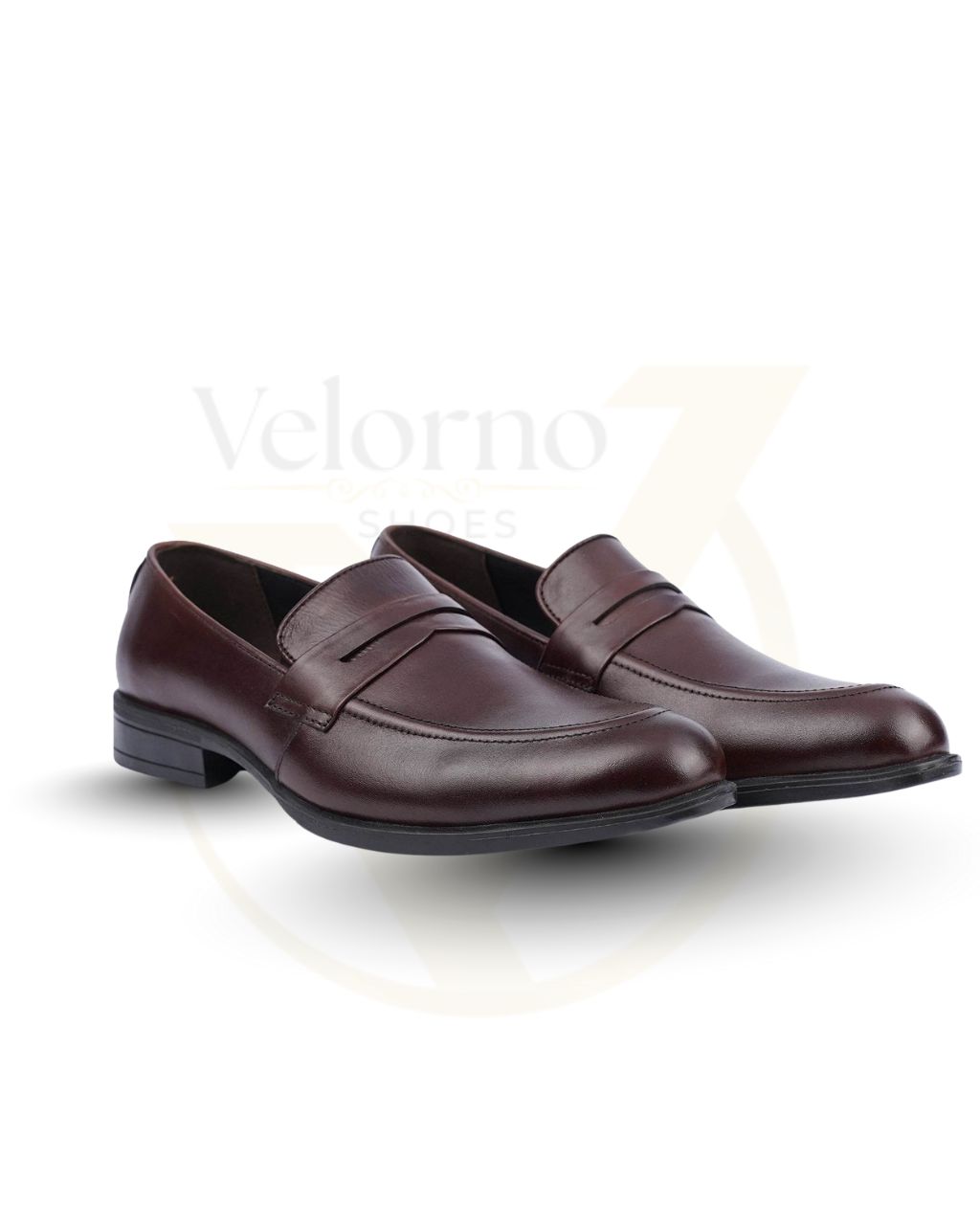 Velorno Men’s Brown Leather Penny Loafer