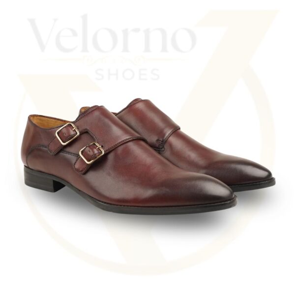 Velorno Monkstrap Shoes - Pure leather and Handmade