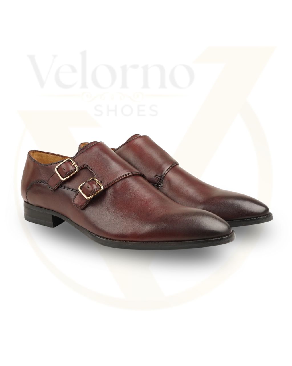 Velorno Monkstrap Shoes - Pure leather and Handmade