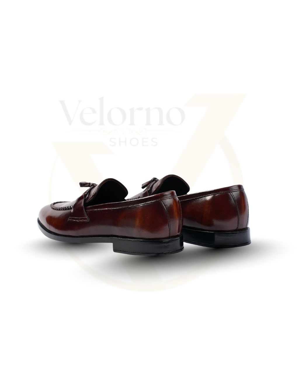 Velorno Handmade Calf Leather Tassel Loafers - Image 5