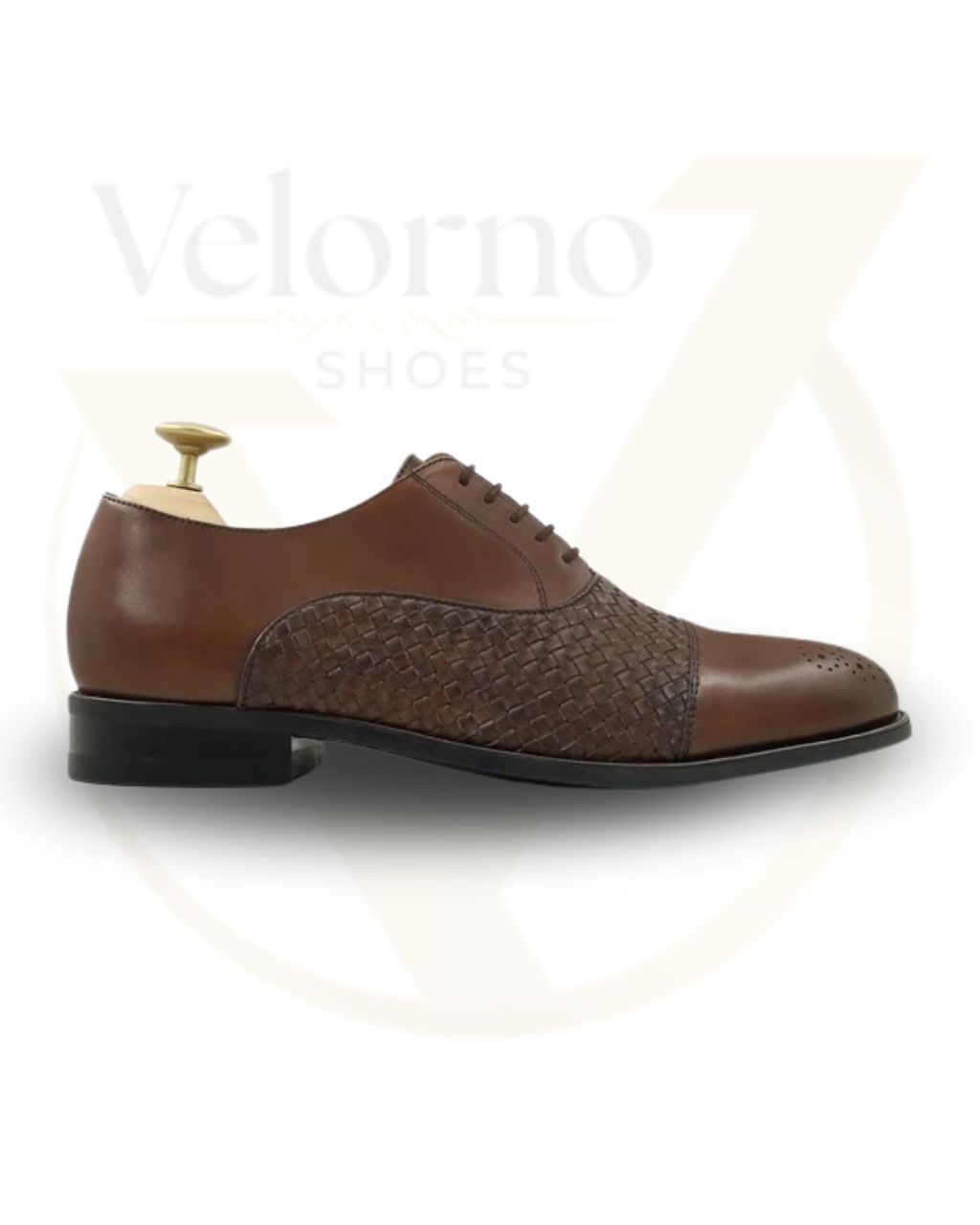 Velorno woven leather Oxford shoes - Handmade - Image 3